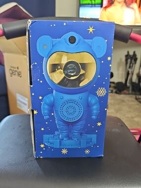 Blue Kids Space-Themed Projector Night Light for Children